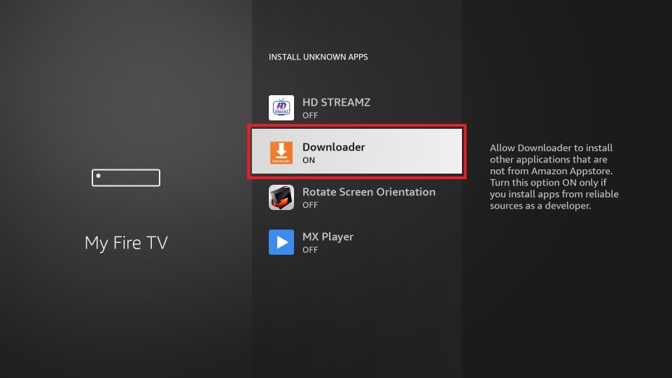 Downloader Turn ON