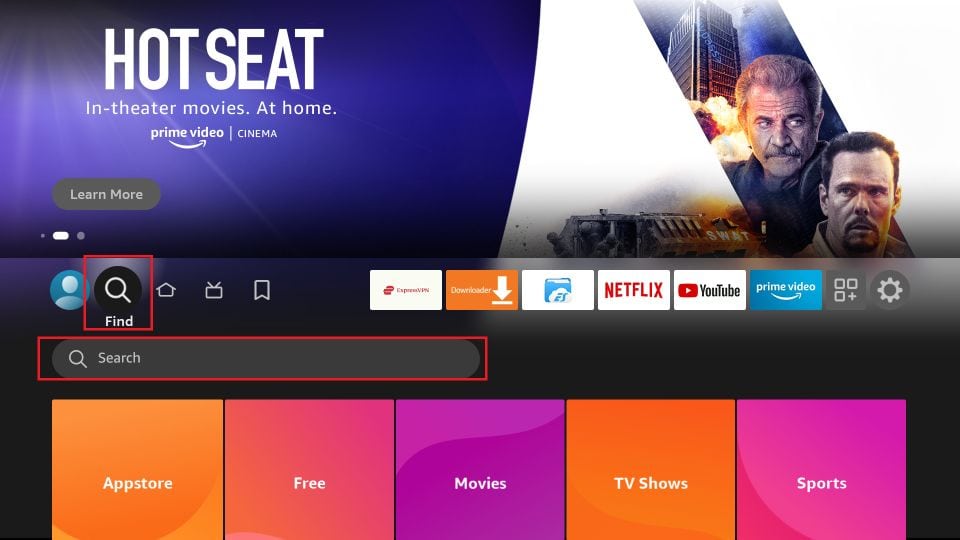 Search on FireStick